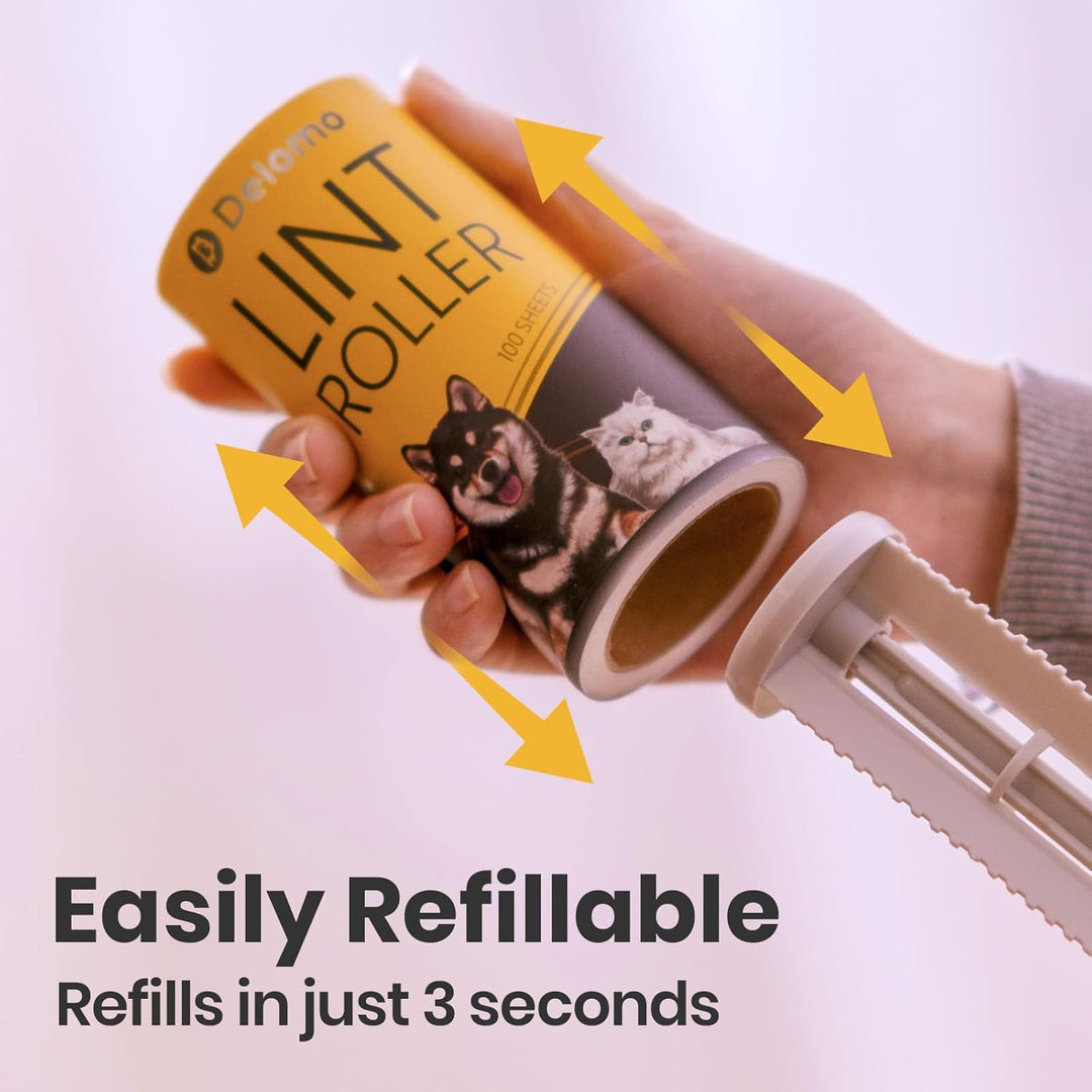 Delomo Heavy-Duty Lint Roller Set