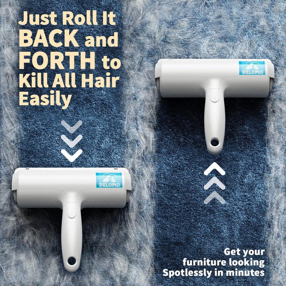 just roll it back and forth to kill all hair easily